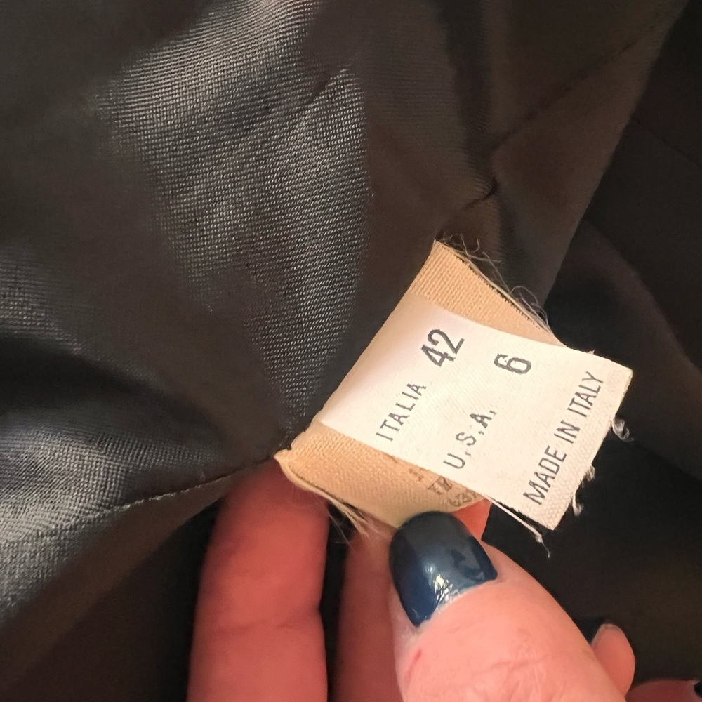 Made in Italy Chantal G Evening Coat Black Beads Size 42 USA 6 Small - Picture 8 of 10
